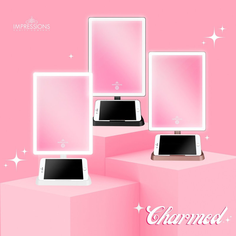 IMPRESSIONS VANITY · COMPANY Charmed Tri Tone LED Makeup Mirror with